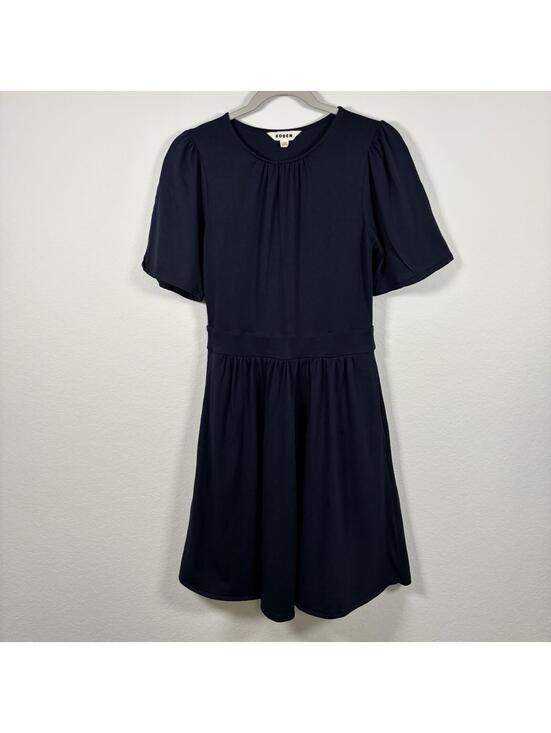 Boden Dresses & Skirts - Boden Louisa Cotton Jersey Dress Navy Blue Womens Size 4R Closet Basics EUC